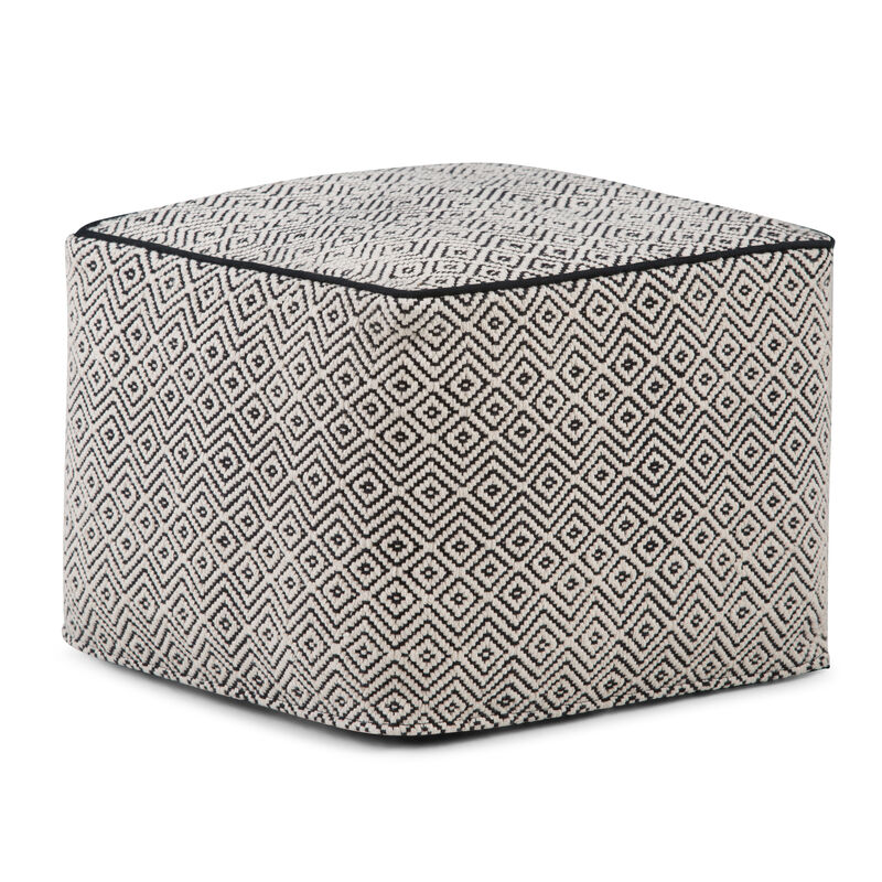 Simpli Home Brynn Square Pouf image number 0