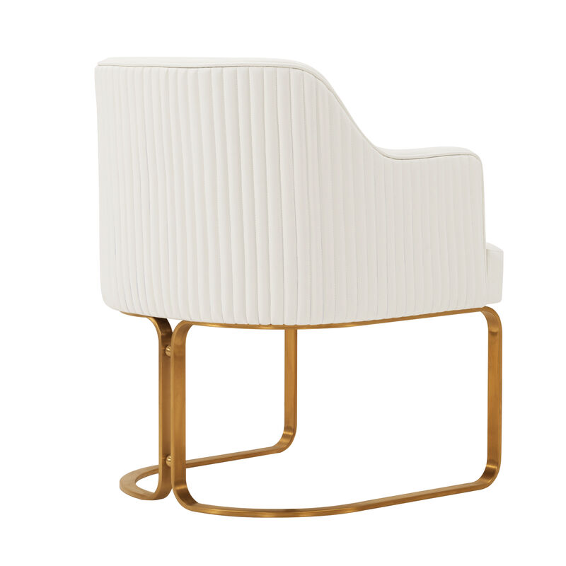 Raya Cream Dining Arm Chair