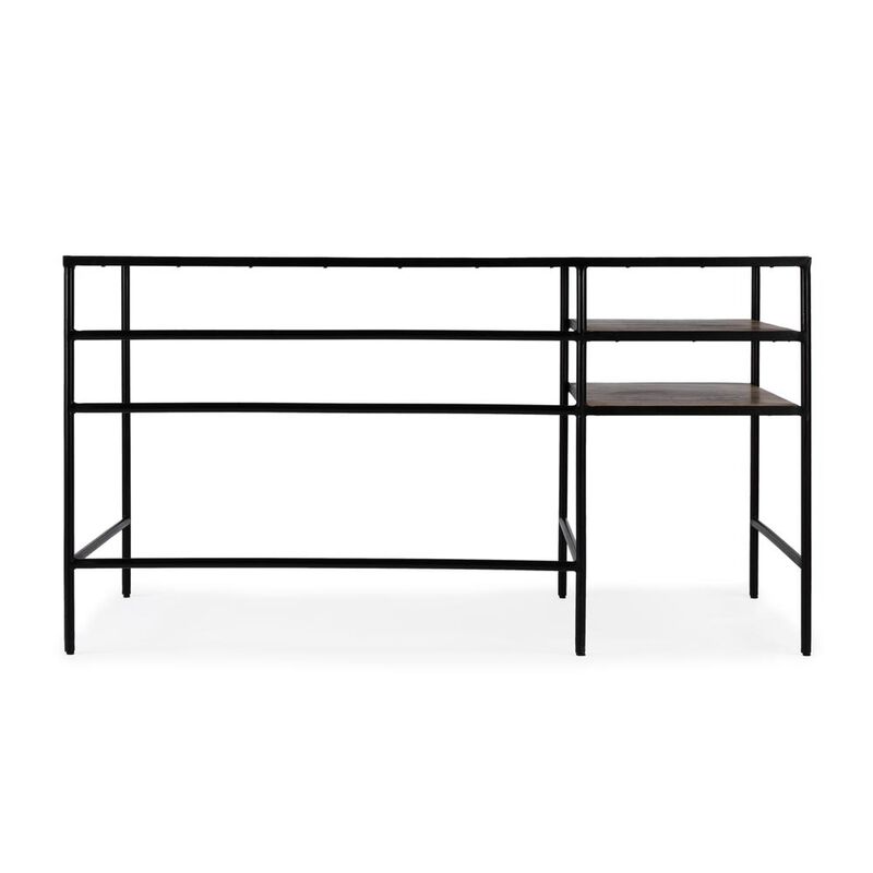 Butler Specialty Jensen Iron and Wood Writing Desk, Light Brown