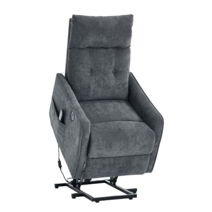 GOODSILO Single Motor Power Lift Recliner Chair with Massage, Heat and USB Charging for Ultimate Comfort and Support