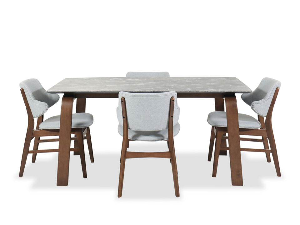 Valencia 5-Piece Dining Set in Mint