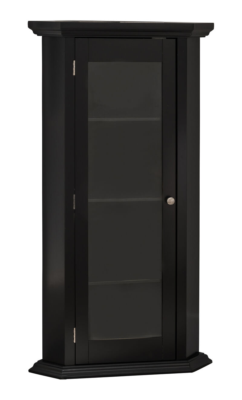 Kings Brand Furniture Cambridge Corner Curio Storage Cabinet image number 2