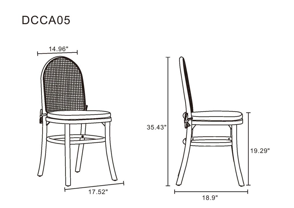 Paragon Black Dining Chairs (Set of 2)