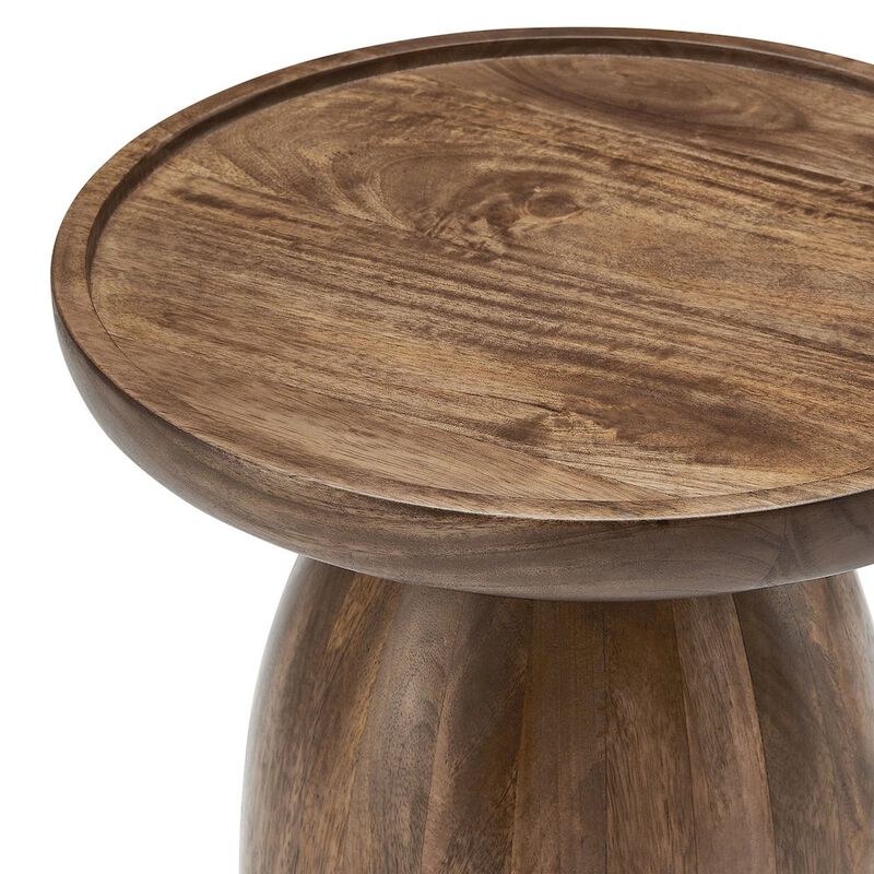 Holloway Round Wood Side Table image number 4
