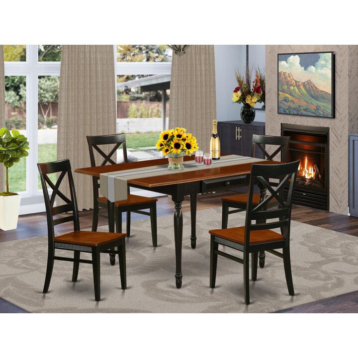 Dining Room Set Black & Cherry