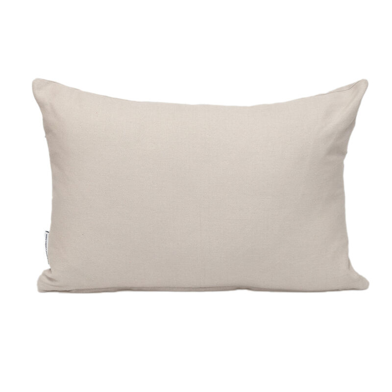 HomeRoots 12" X 18" Natural Cotton Throw Pillow image number 0