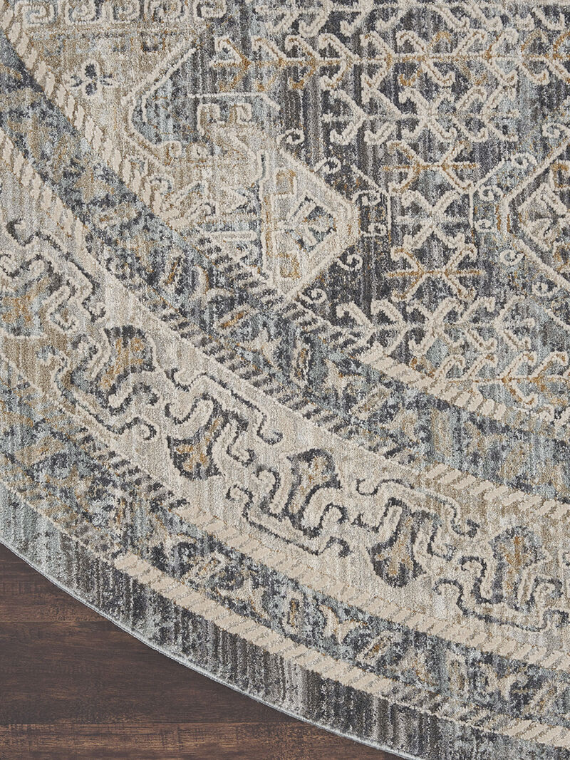 Lynx LNX01 Ivory/Charcoal 5'3" x 7'10" Rug