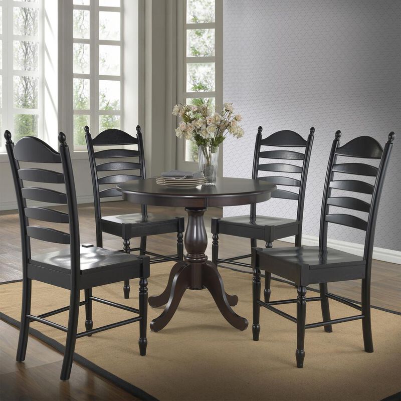 Carolina Living Fairview 36 Round Pedestal Dining Table - Espresso