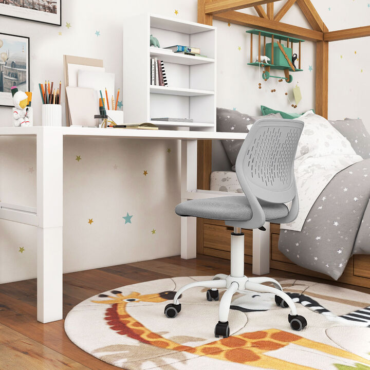 Kids Ergonomic Study Chair with Supportive Backrest and Height Adjustment