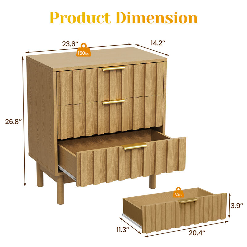 Kruk 3 Drawer Dresser image number 8