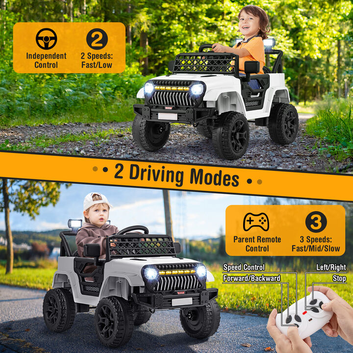 Kids 12V Ride On Truck Car with Music Player and Remote Control