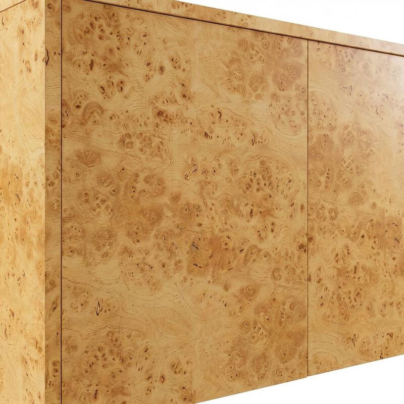 Burl Wood Sideboard with Spacious Storage and Elegant Finish image number 5