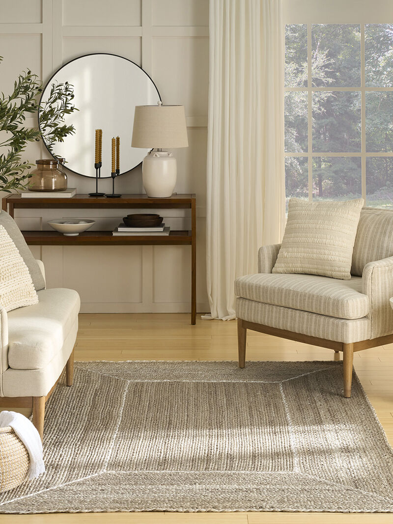 Terrazzo Jute TRJ01 Natural/Gray 6' x 9' Rug