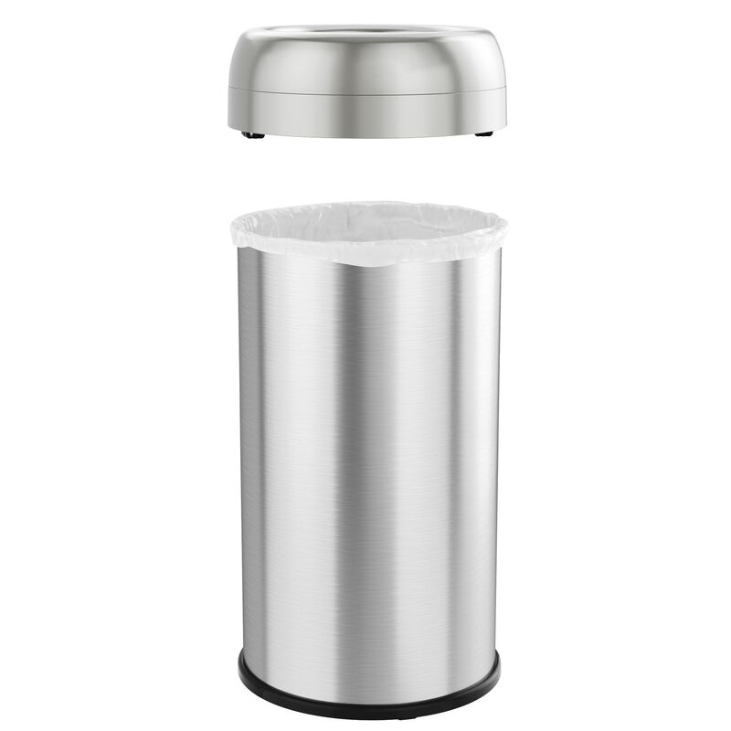 iTouchless 16 Gallon / 60 Liter Round Open Top Trash Can