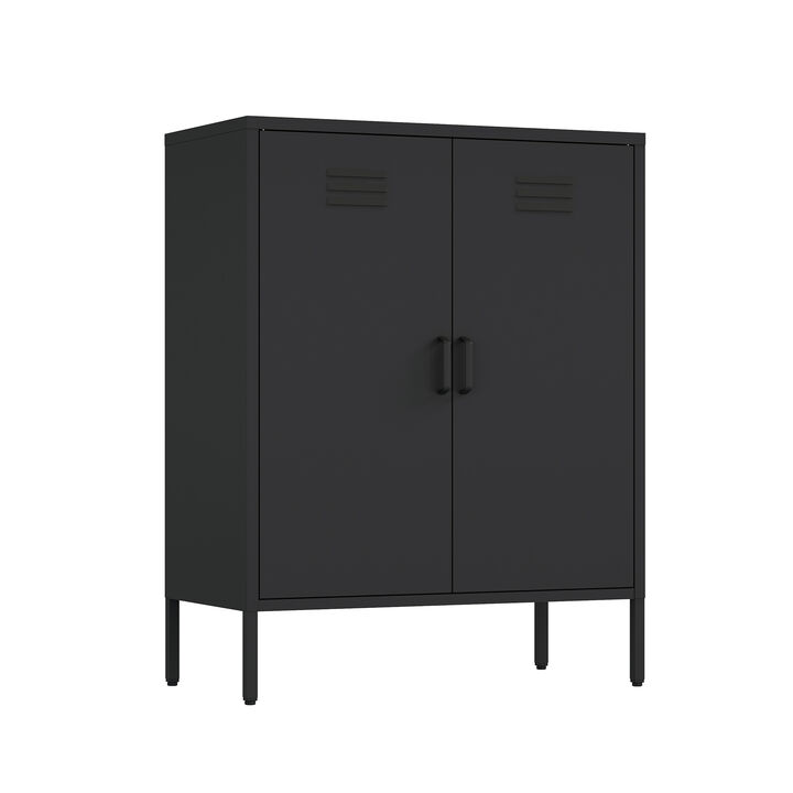 Naomi Black Accent Cabinet