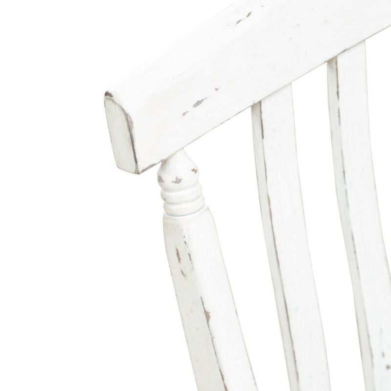 Liberty Furniture Al Fresco Slat Back Bench for Dining Room - Graphite & Whitestone image number 4