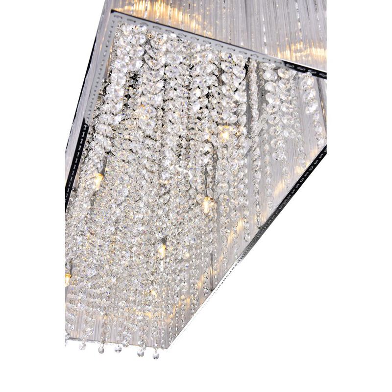Spring Morning 10 Light Drum Shade Chandelier With Chrome Finish