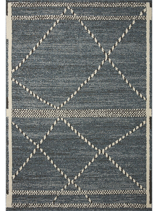 Fabian FAB01 Denim/Charcoal 4' x 6' Rug