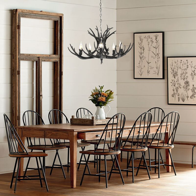 Eldora Adjustable Resin Antler LED Chandelier