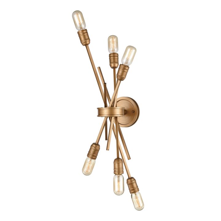 Xenia 28" High 6 Light Sconce in Gold