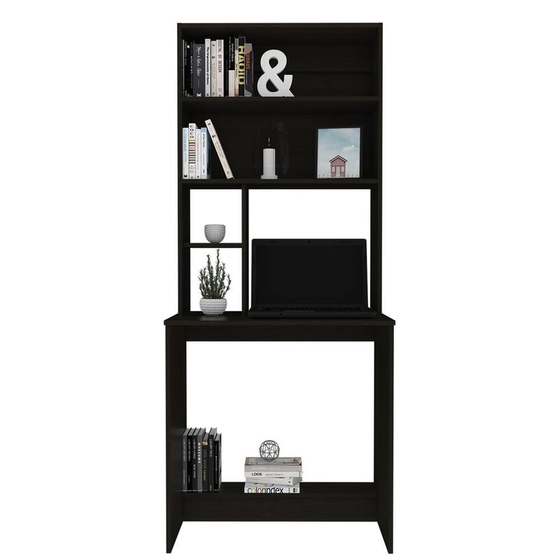 Xalo Computer Hutch Desk In Black
