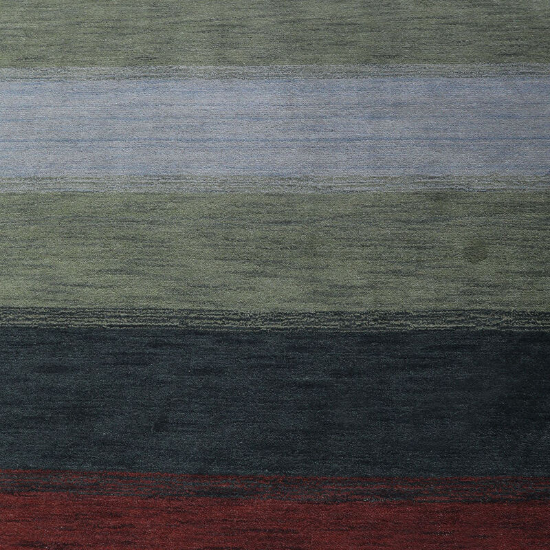 RUGSOTIC CARPETS HAND KNOTTED LOOM WOOL ECO-FRIENDLY AREA RUGS  - Rectangle, Contemporary Modern Design, High Pile Handmade Anti Skid Rugs for Living Room (L00A98) image number 3