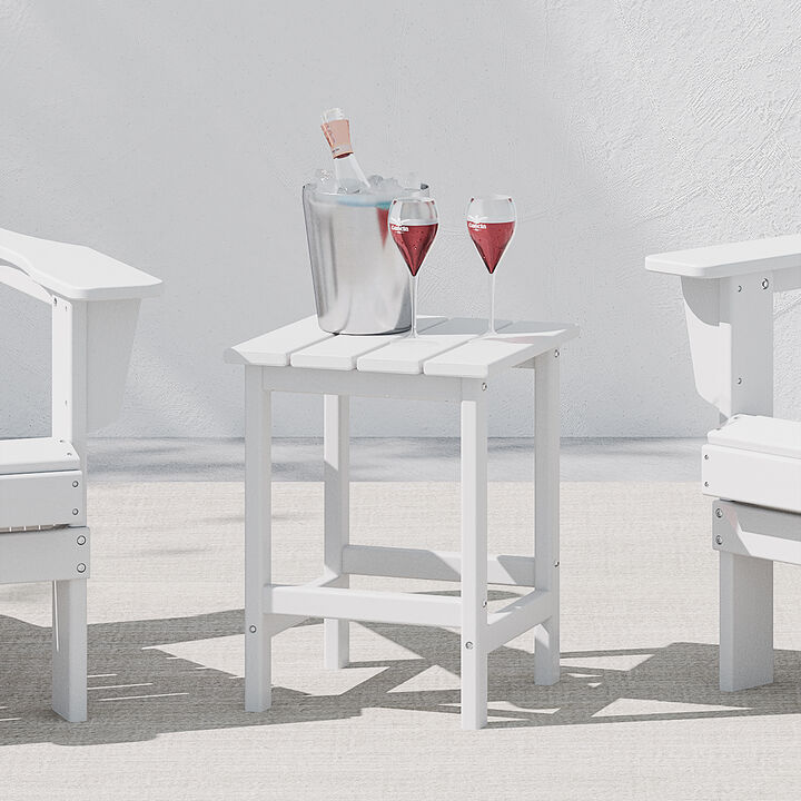WestinTrends 14" square outdoor Side table for Adirondack chair