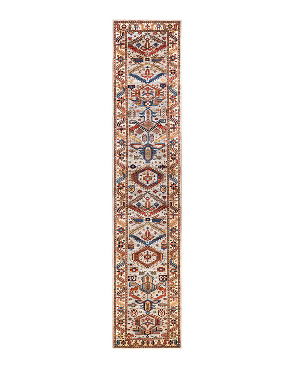 Serapi, One-of-a-Kind Hand-Knotted Area Rug  - Ivory, 2' 8" x 12' 10"