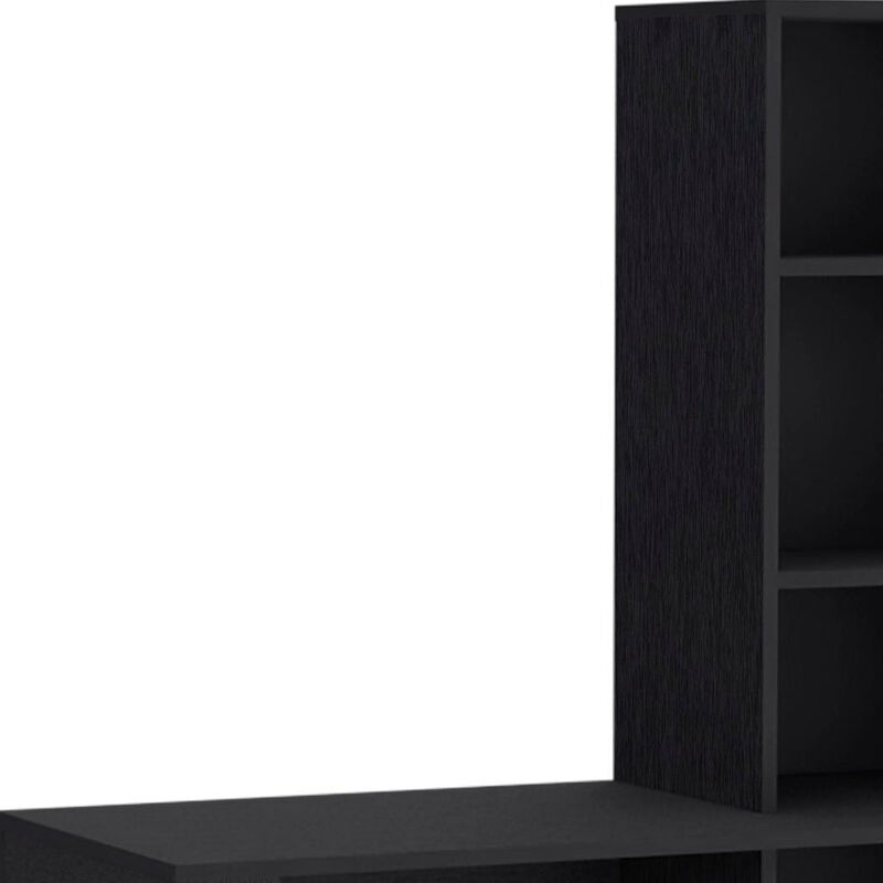 HomeRoots 39" White Wood Pedestal Computer Desk image number 2