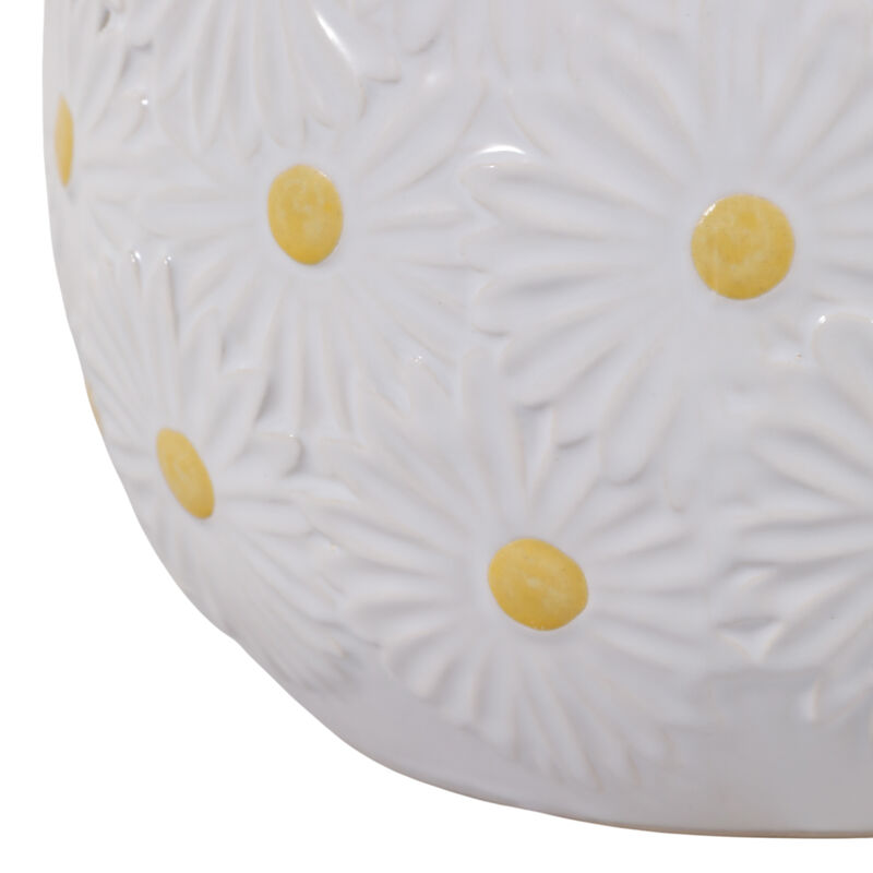 S/2 Daisy Planters, White image number 4