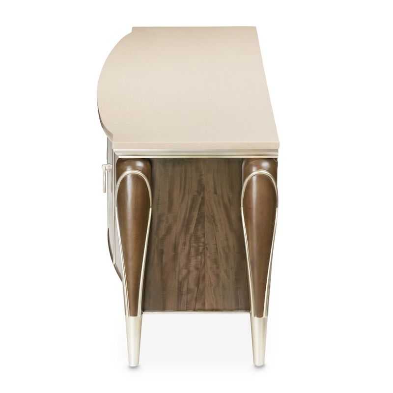 Michael Amini Villa Cherie Media Cabinet - Hazelnut