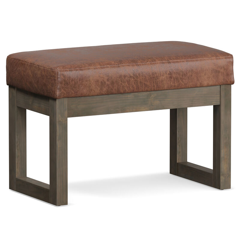 Simpli Home Milltown Footstool Small Ottoman Bench image number 0