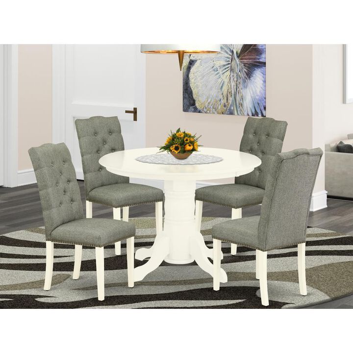 Dining Room Set Linen White