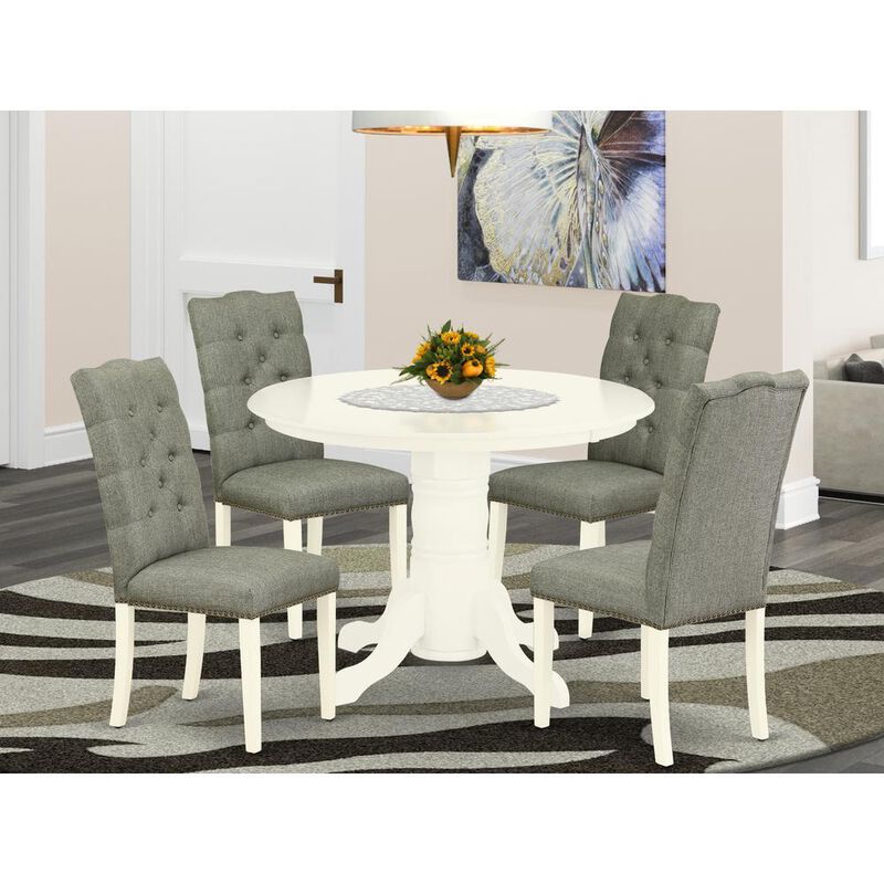 Dining Room Set Linen White