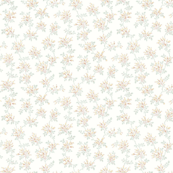 Sofiane Yellow Botanical Trail Wallpaper