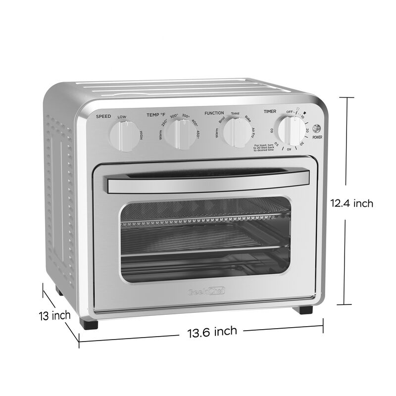 16 QT Air Fryer Toaster Oven Combo, 4 Slice Toaster Convection Oven Warm, Broil, Toast, Bake, Oil-Free image number 7