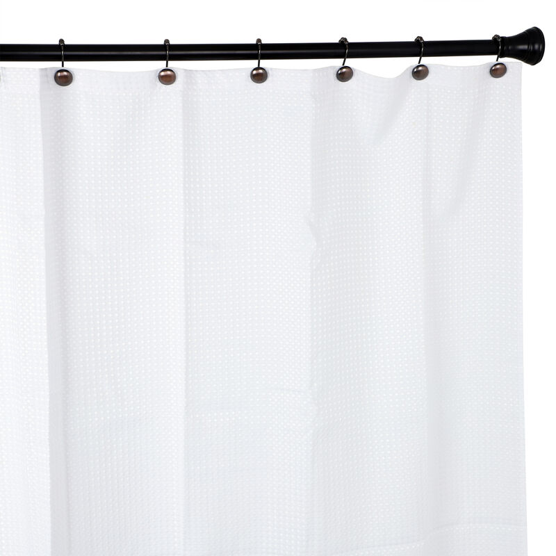 12-Piece Resistant Metal Shower Curtain Hooks image number 5