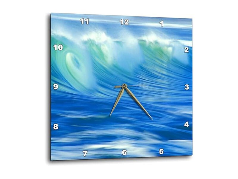 Beauty Ocean Wave Wall Clock 10 Inch Home Decor image number 0