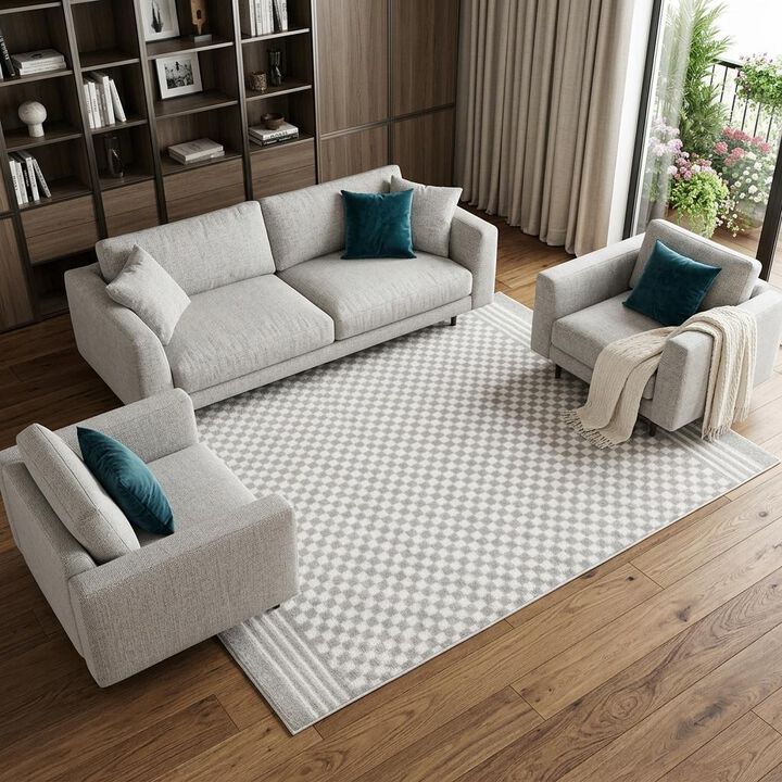HomeRoots Geometric Area Rug