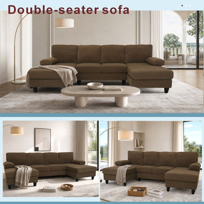 Kunfip upholstery U-Shaped Sofa image number 3