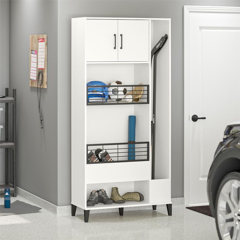 Systembuild Evolution Flex Sports Storage Cabinet, White image number 2