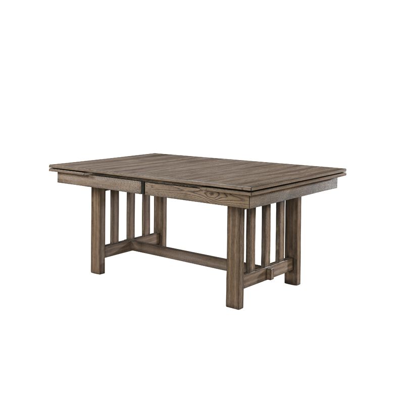 Harris Extendable Dining Table, 66-94 Inch Top, Walnut Brown Wood image number 2