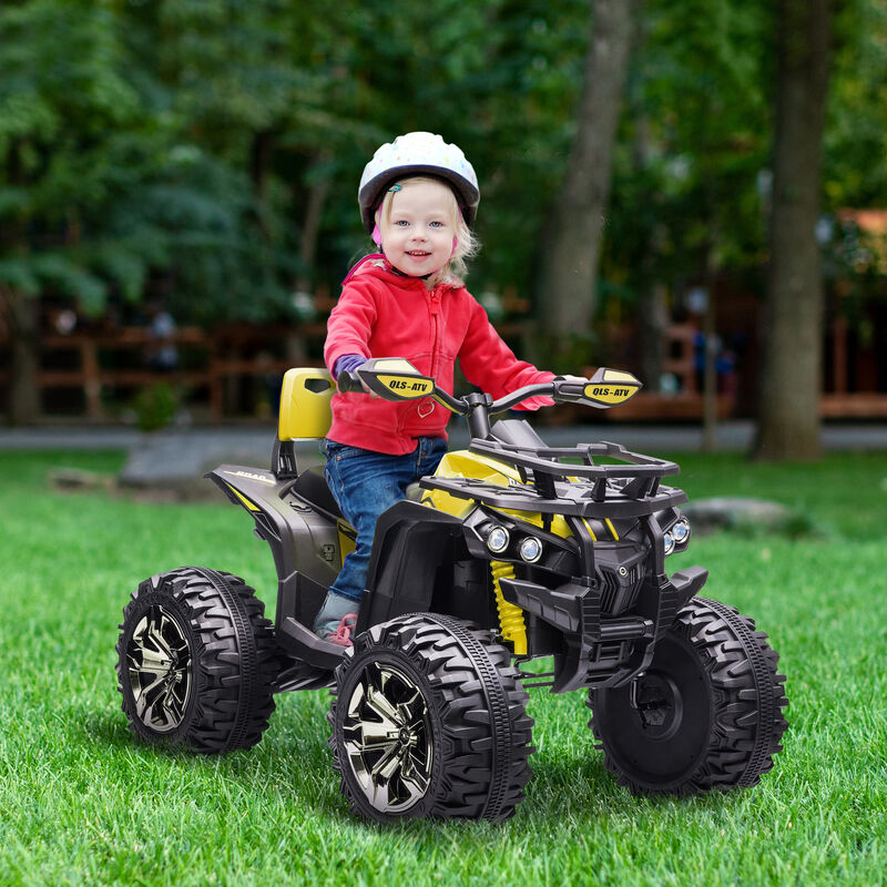 BreeBe 12V 4 Wheeler Kids ATV with Music, Headlights image number 1