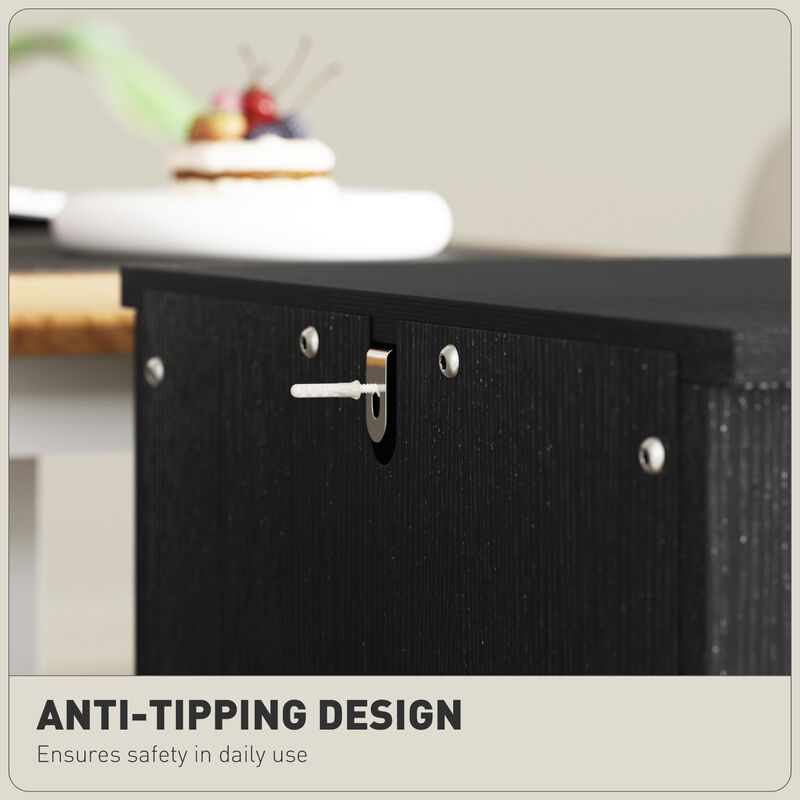 Hivvago Vertical File Cabinet with 3 Drawers for Office Storage image number 7