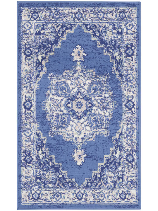 Whimsicle WHS03 Navy 3' x 5' Rug