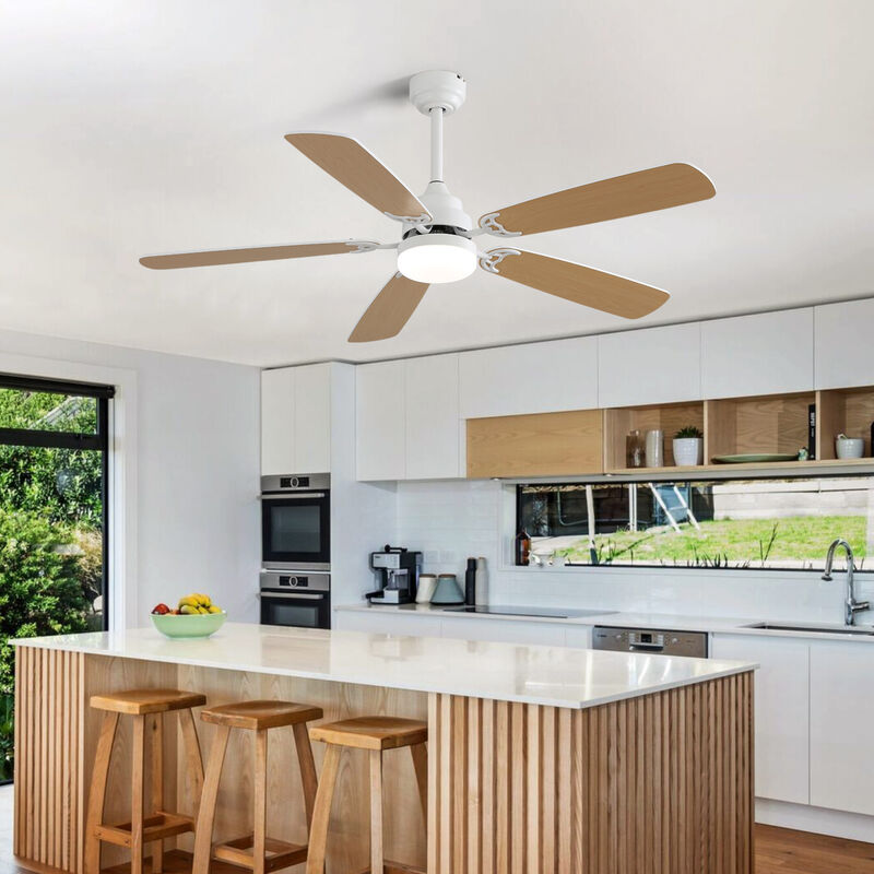 ELEMENT ACE Indoor Modern Ceiling Fan with LED Light and Remote Control for Efficient Airflow image number 1