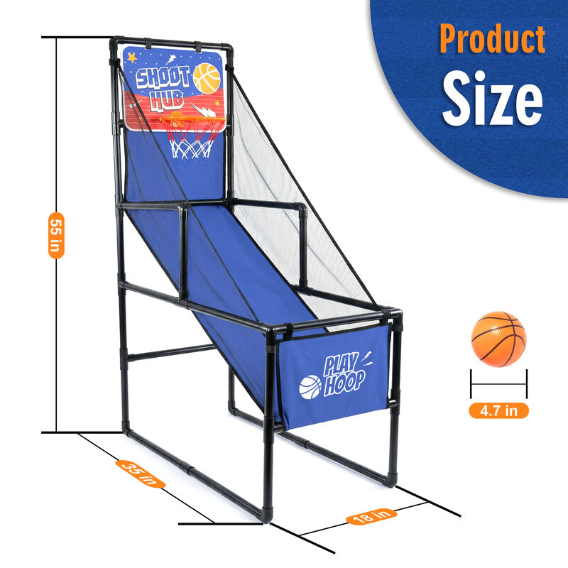 Mecrux Kids Single Shot Basketball Arcade Game image number 8