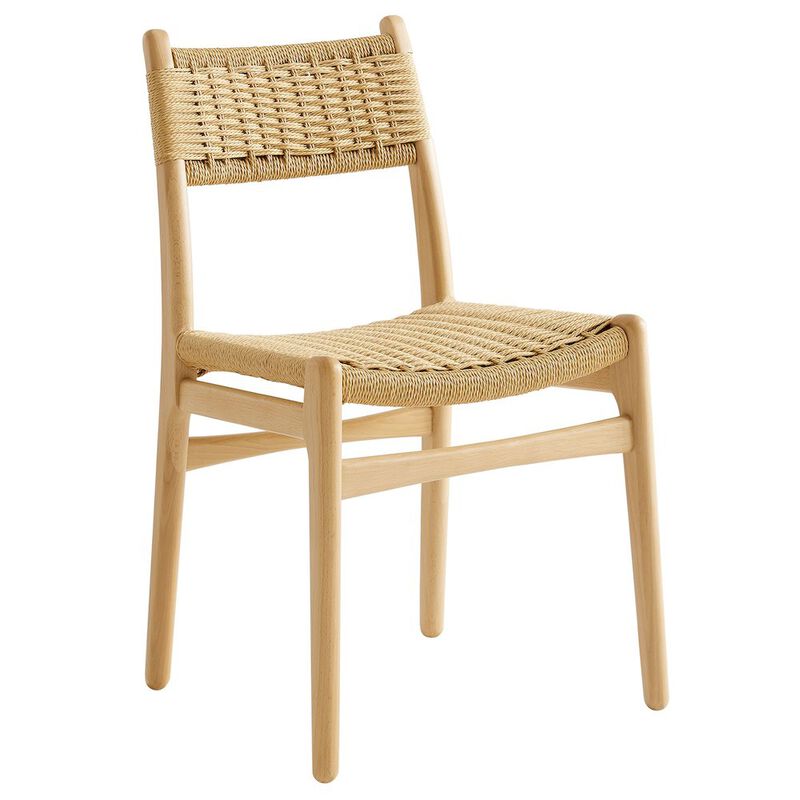 Wynn Rope and Wood Dining Side Chairs Set of 2 image number 3