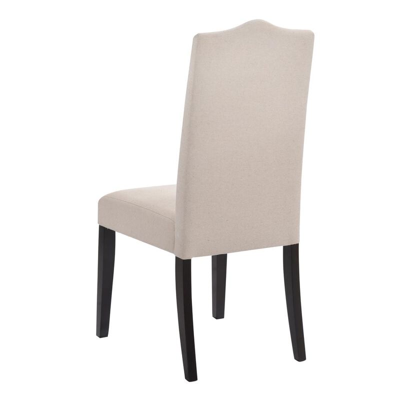 Carolina Living Romero Parson Chair - Espresso - Linen Upholstery