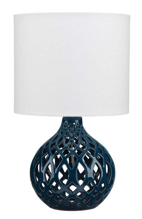 Fretwork Ceramic Table Lamp
